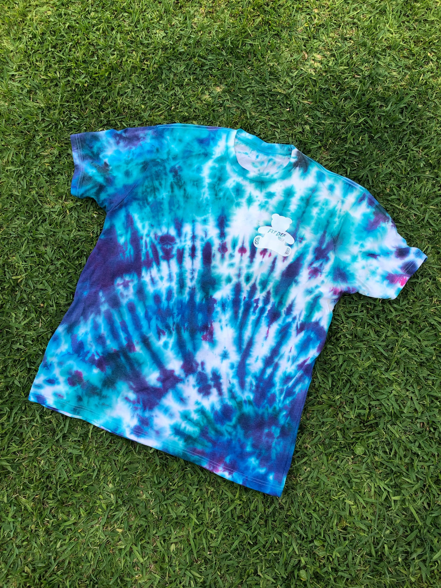 Fly Definition Trippy Blue Tie Dye T-Shirt