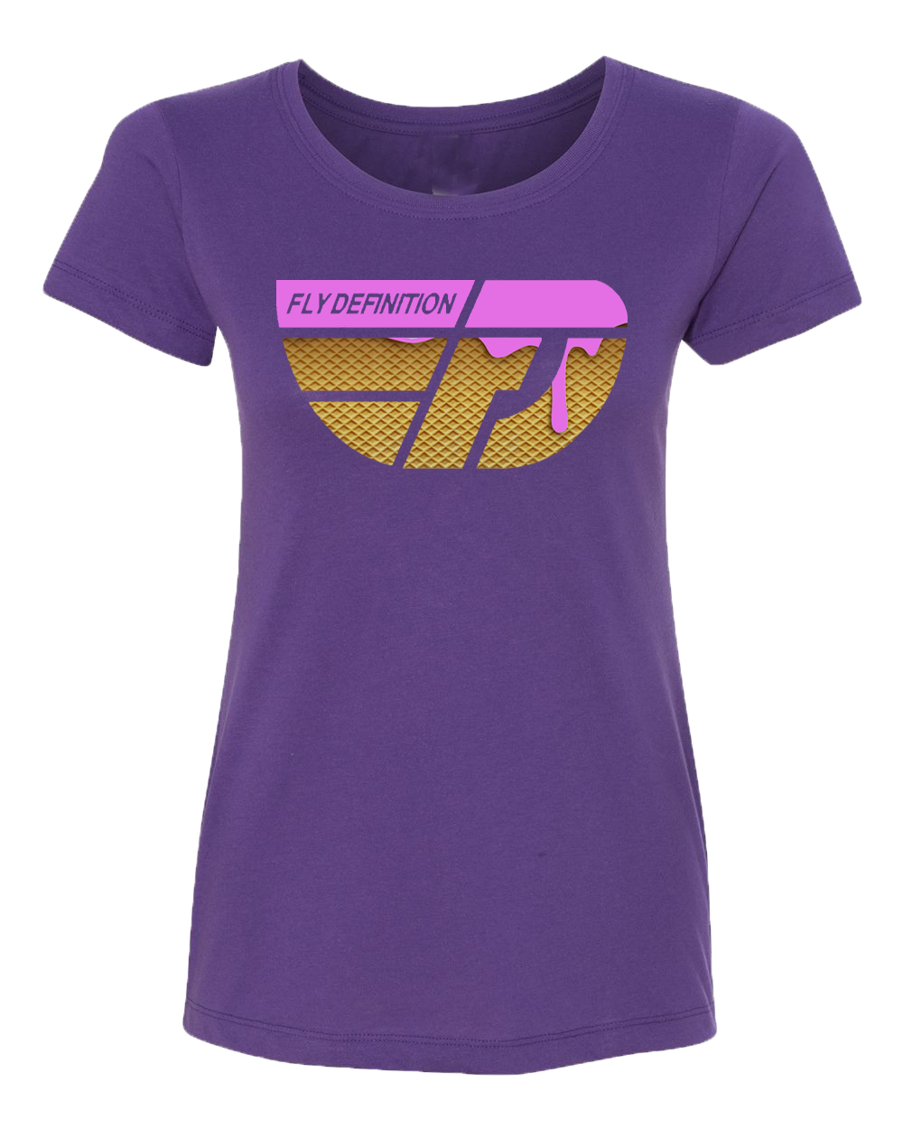 Fly Definition Womens Pink Ice Cream Tee