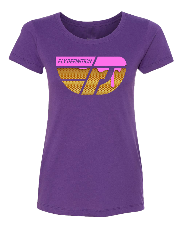 Fly Definition Womens Pink Ice Cream Tee