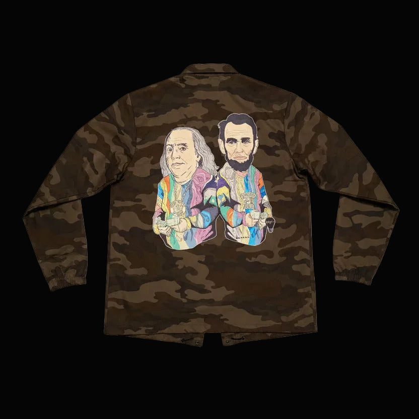 FD x b.i.n.x.art  - Dead Presidents Paid In Full Coach's Jacket